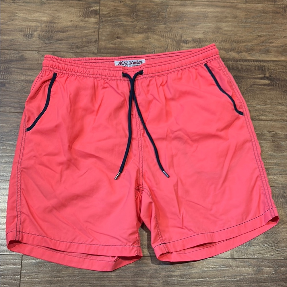 Mr. swim neon swim short bathing suit trunks size XL